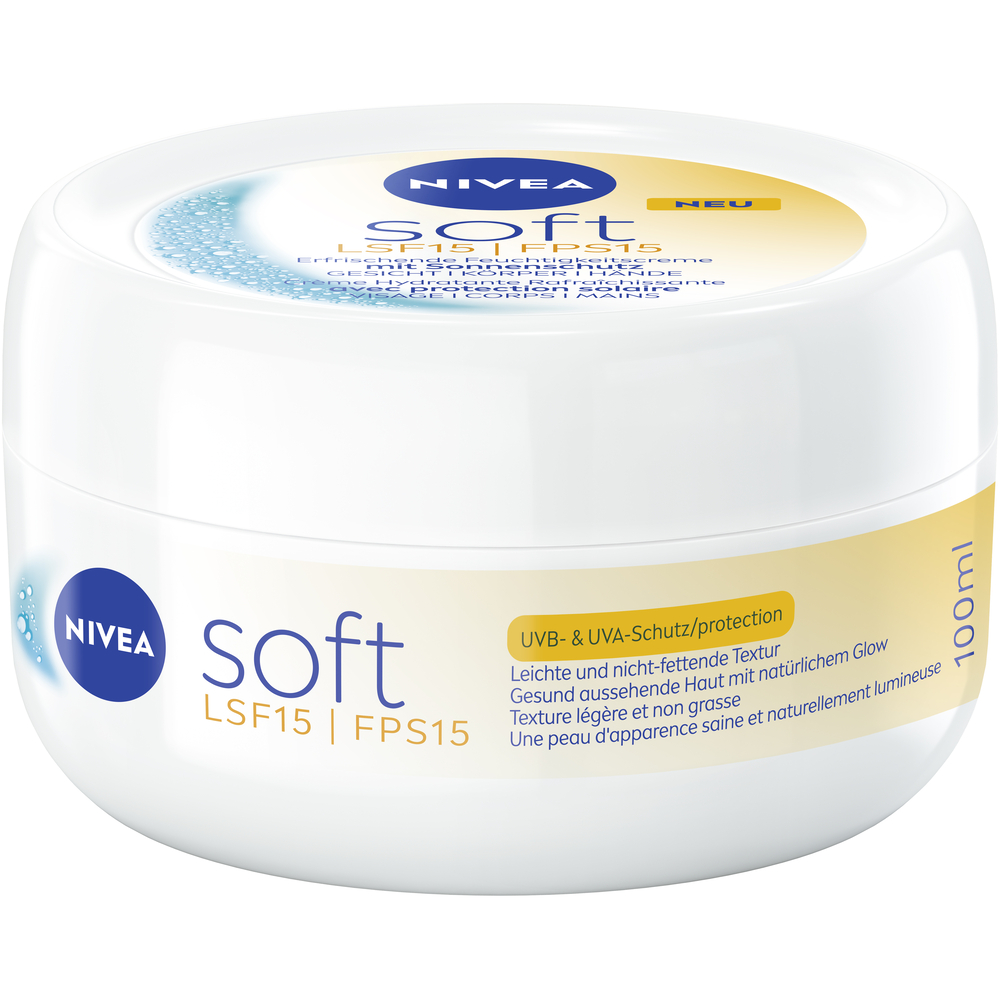 Nivea Feuchtigkeitscreme Soft erfrischend Lsf15 Topf 100 ml