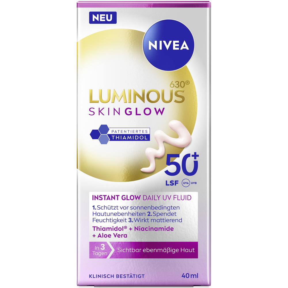 Nivea Luminous Skin Glow Instant Glow Daily Fluid: Produktbild
