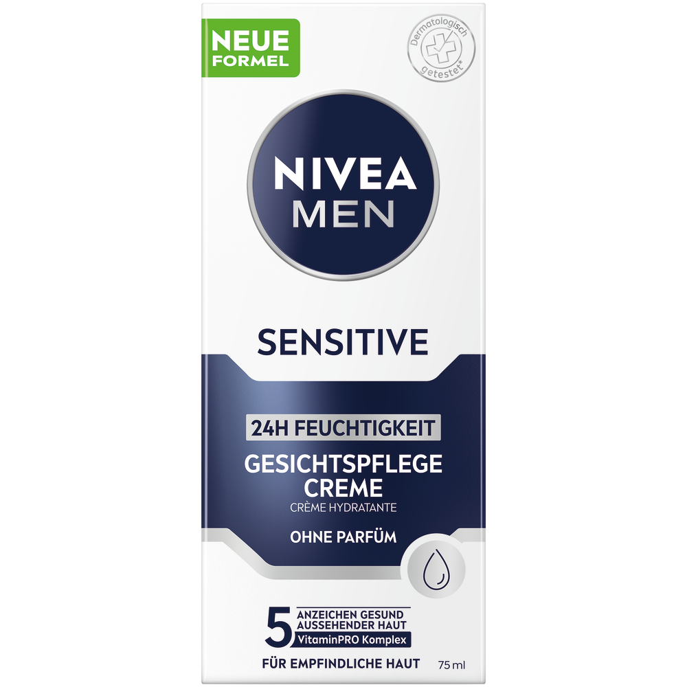 Image of Nivea MEN Feuchtigkeitscreme Sensitive Tb 75 ml