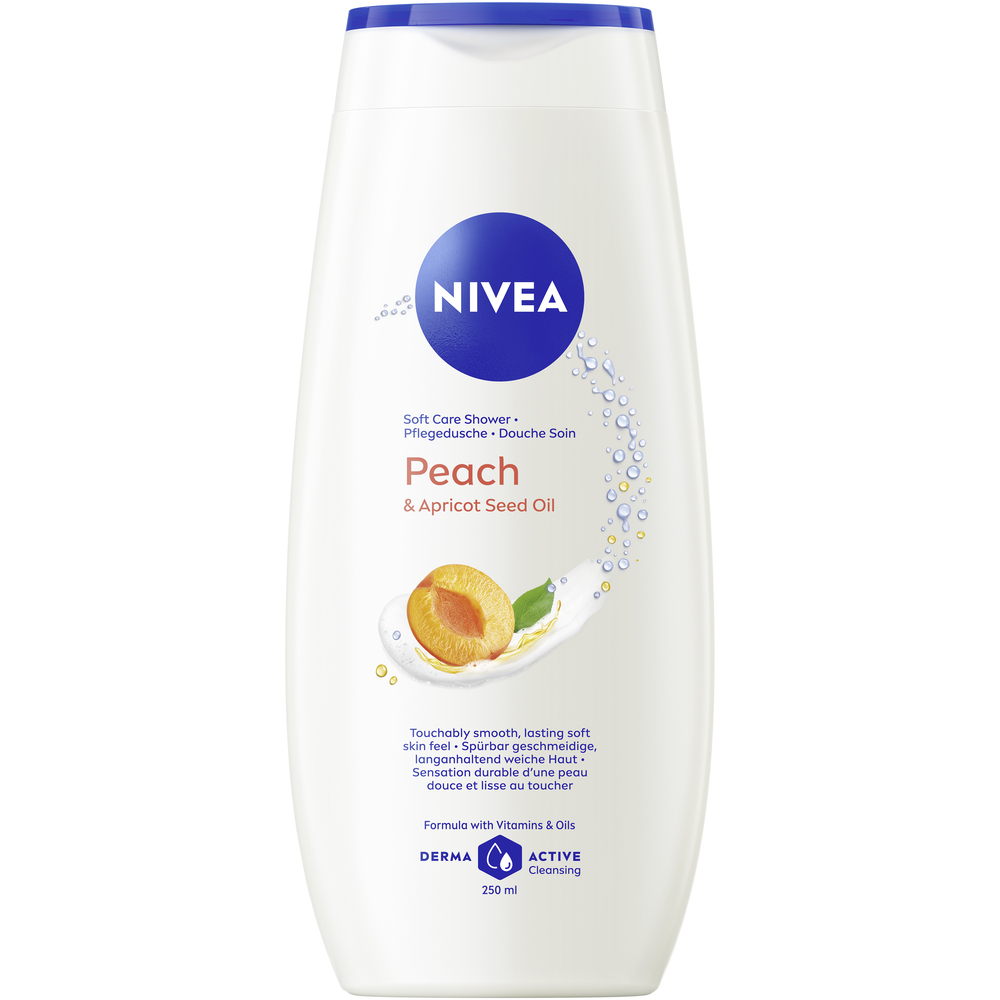 Nivea Pflegedusche Peach & Apricot Seed Oil Fl 250 ml