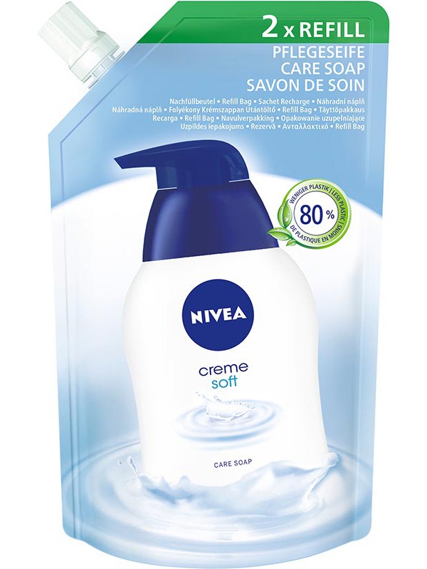 Nivea sapone crema soft ricarica 500 ml