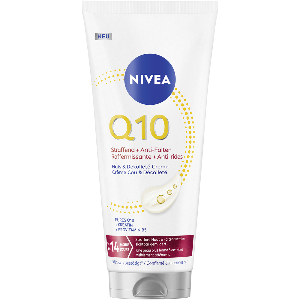 Nivea Q10 Hals & Dekolleté Creme Anti-Falten straffend Tb 200 ml