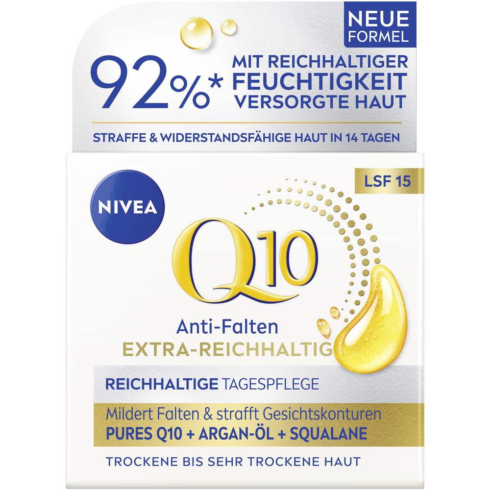 Image of Nivea Q10 Power Tagescreme Anti-Falten extra reichhaltig Topf 50 ml