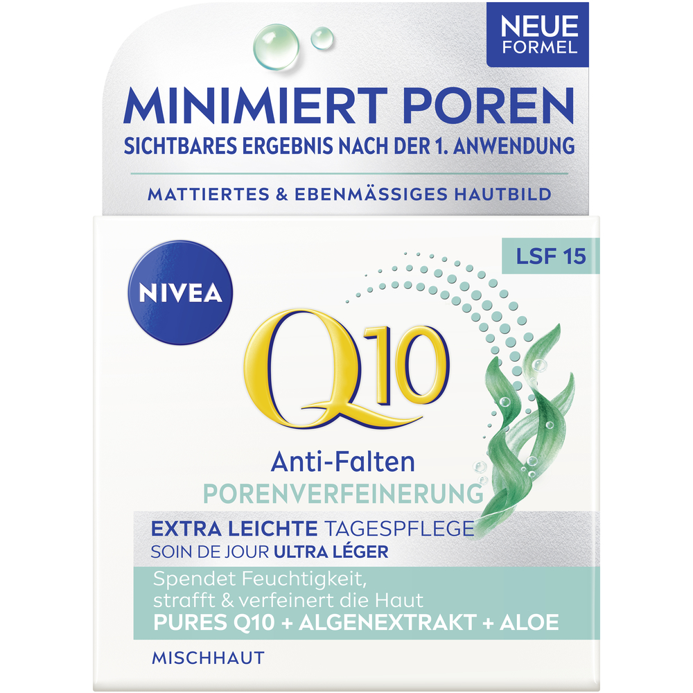 Image of Nivea Q10 Power Tagescreme Anti-Falten leicht Lsf15 Topf 50 ml