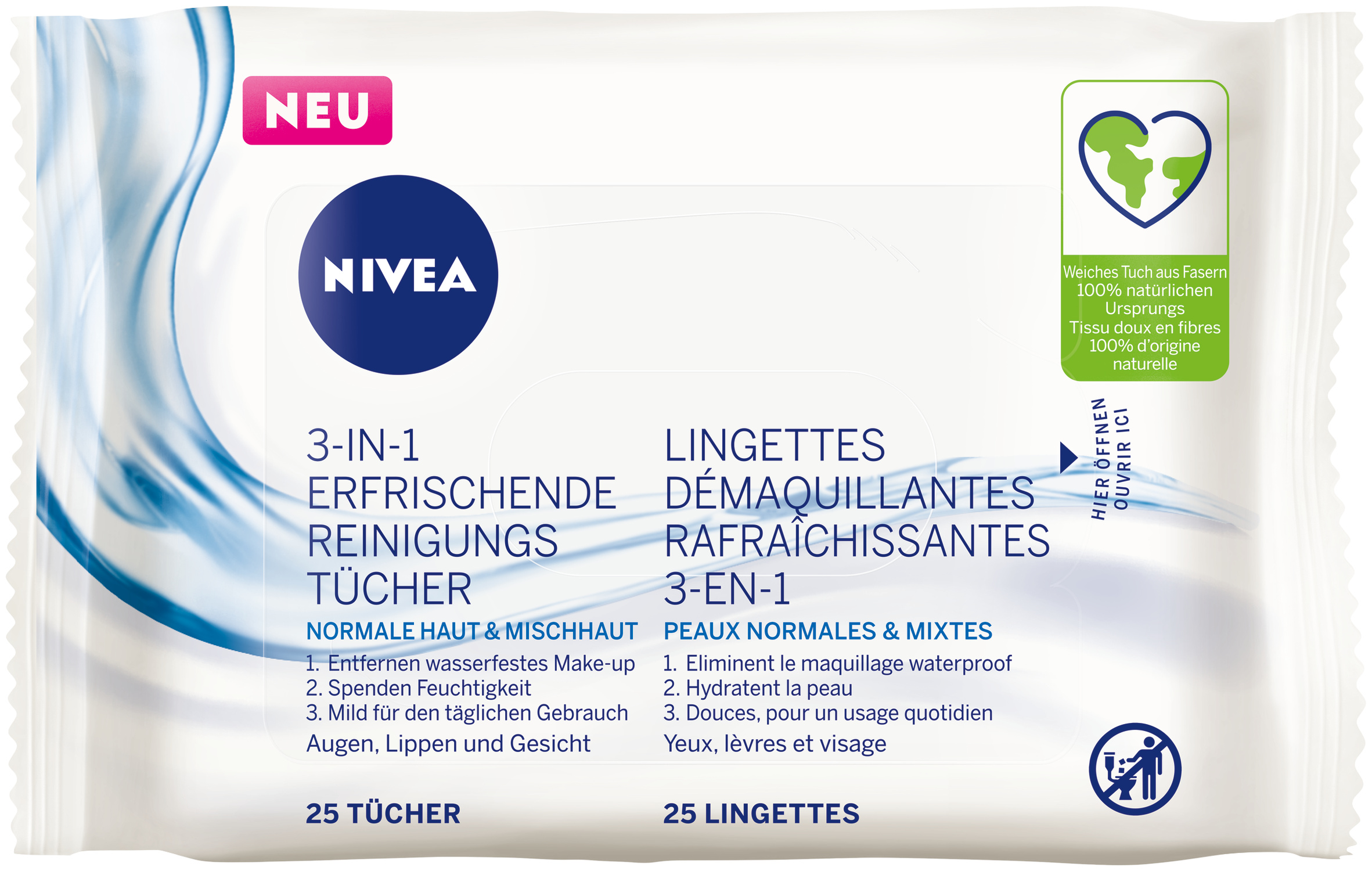 Image of Nivea Reinigungstücher erfrischend 25 Stk