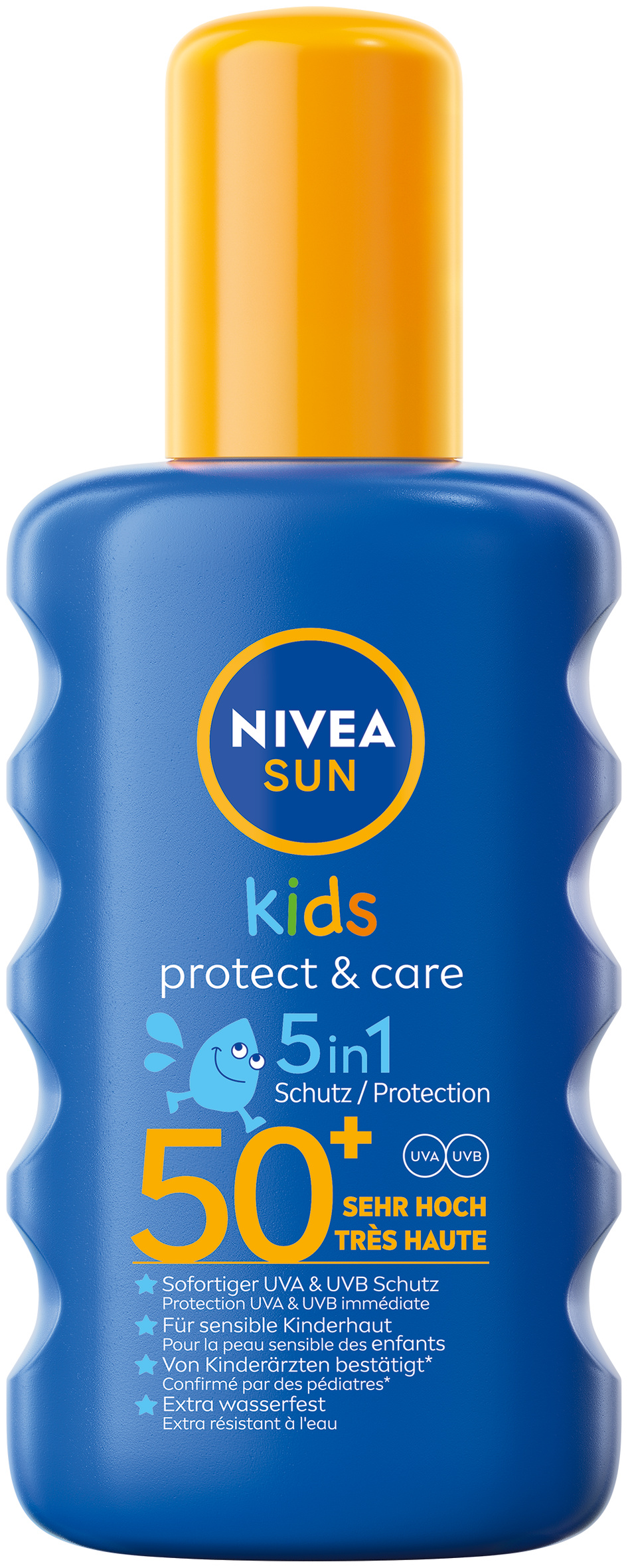 Image of Nivea SUN Kids Sonnenspray pflegend wasserfest farbig Lsf50+ 200 ml