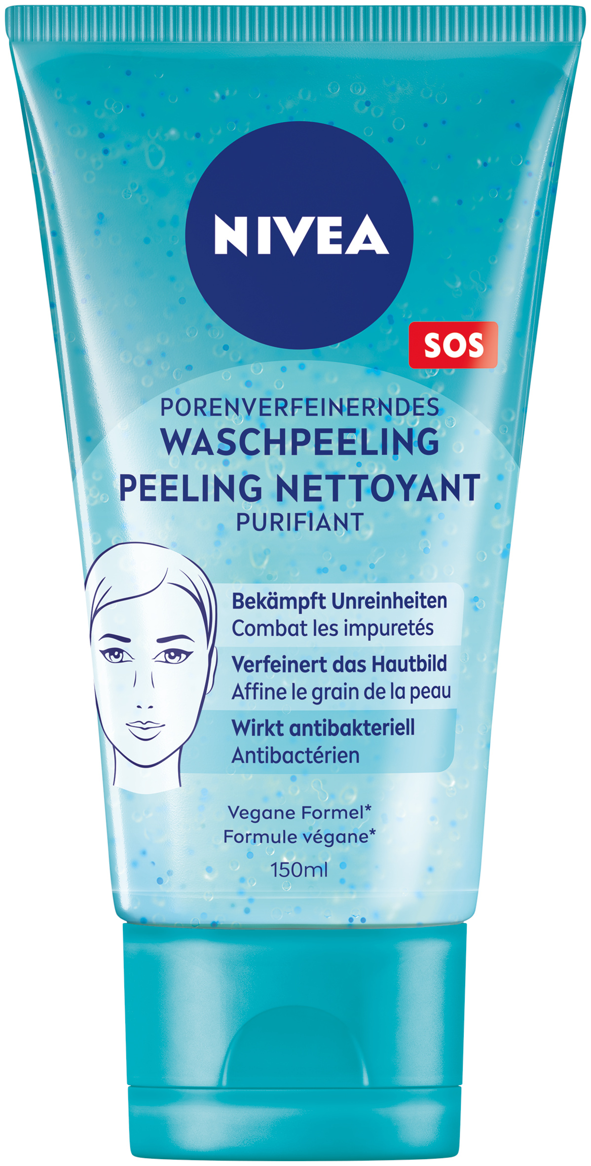 Image of Nivea Waschpeeling Anti-Unreinheiten 150 ml
