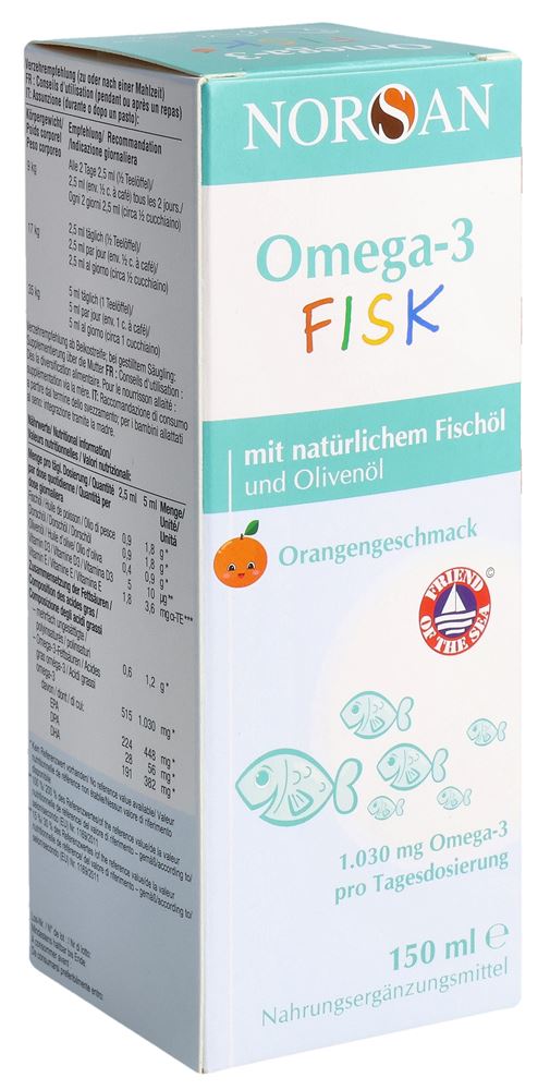 Norsan Omega-3 Fisk huile fl 150 ml
