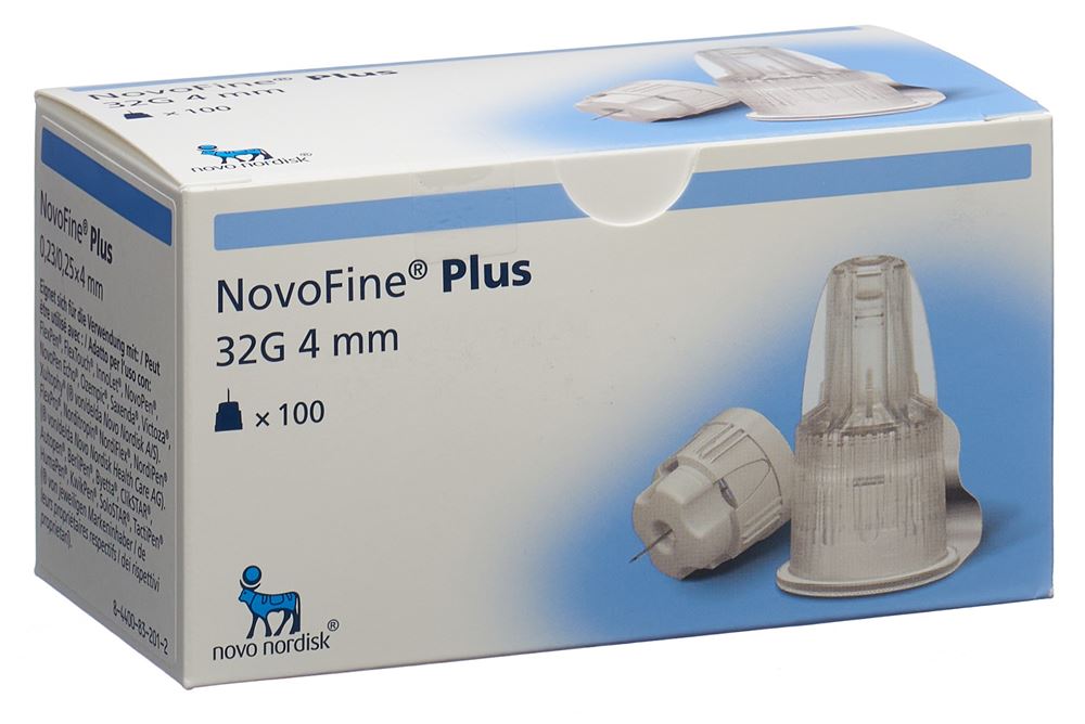 Novofine Plus Injektionsnadeln 4mm 32G 100 Stk