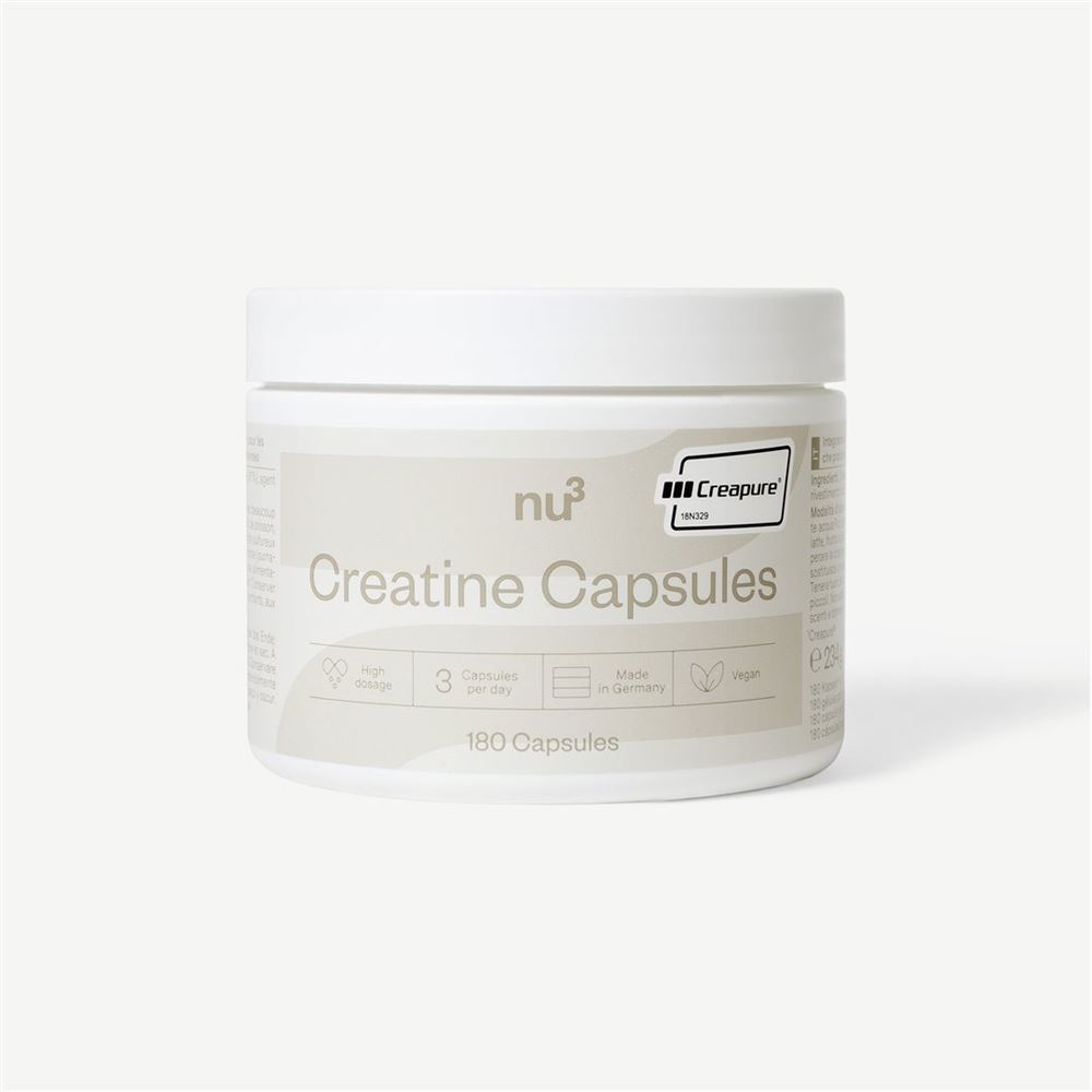 nu3 capsule di creatina scatola 180 pezzi