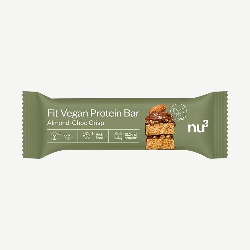 Image of nu3 Fit Vegan Protein Bar Almond Choc Chip 50 g