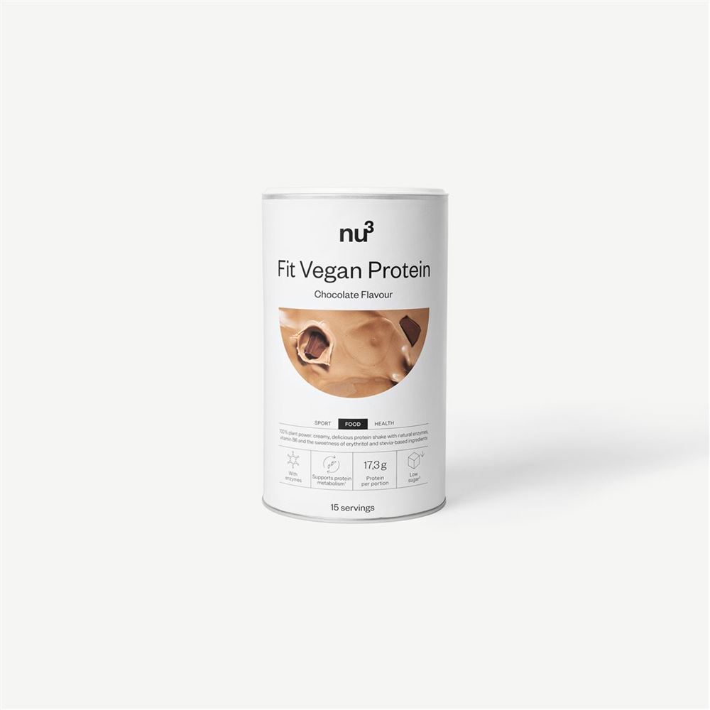 Image of nu3 Fit Vegan Protein Shake Chocolate 450 g