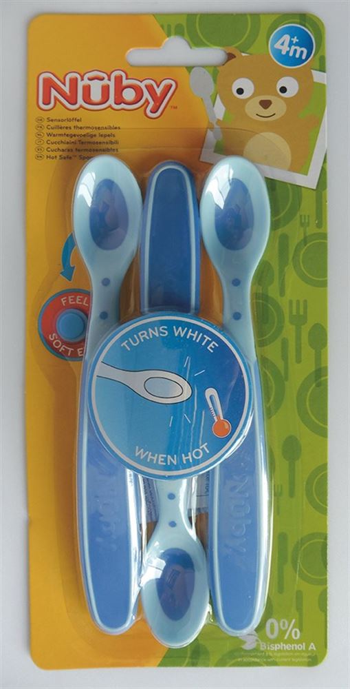 Nuby cucchiaini termosensibili soft flex 3 pezzi