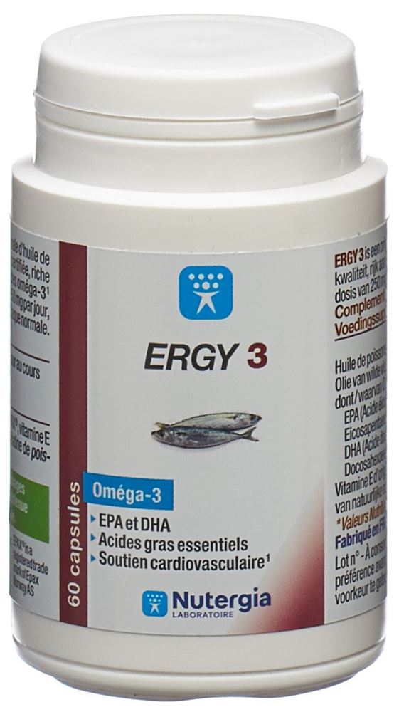 Nutergia Ergy 3 caps bte 60 pce