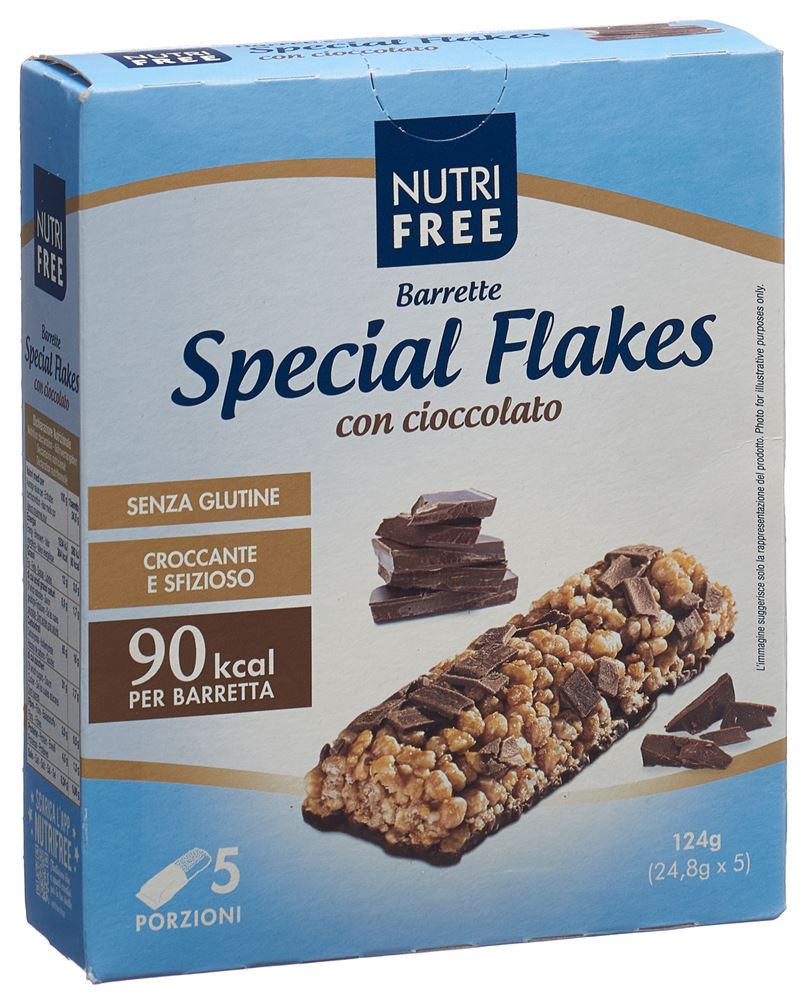 Image of Nutrifree Flakes Schokoriegel glutenfrei 5 x 24.8 g