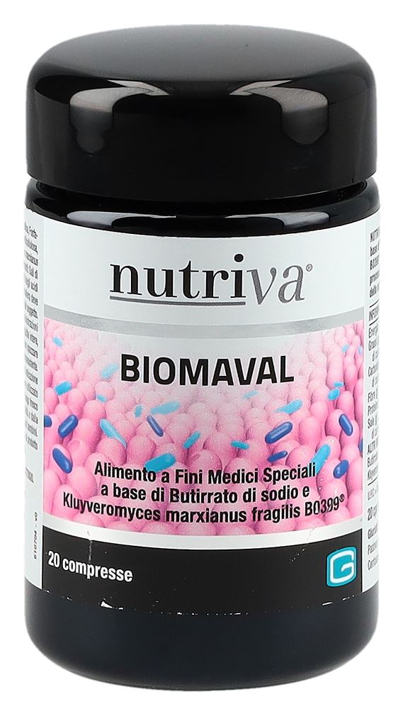 nutriva Biomaval Compresse flacone in vetro 20 pezzi