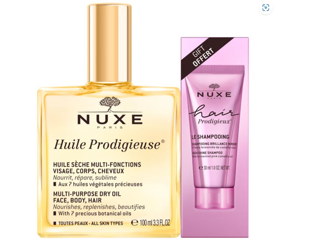 Nuxe Huile Prodigieuse 100ml + Hair Shampooing 30ml