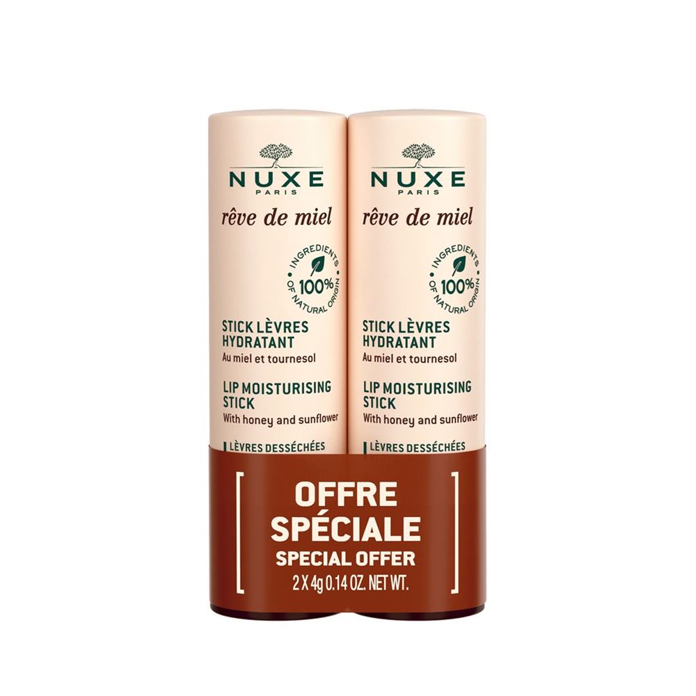 Nuxe Rêve de Miel Duo Lèvres stick 2 pce