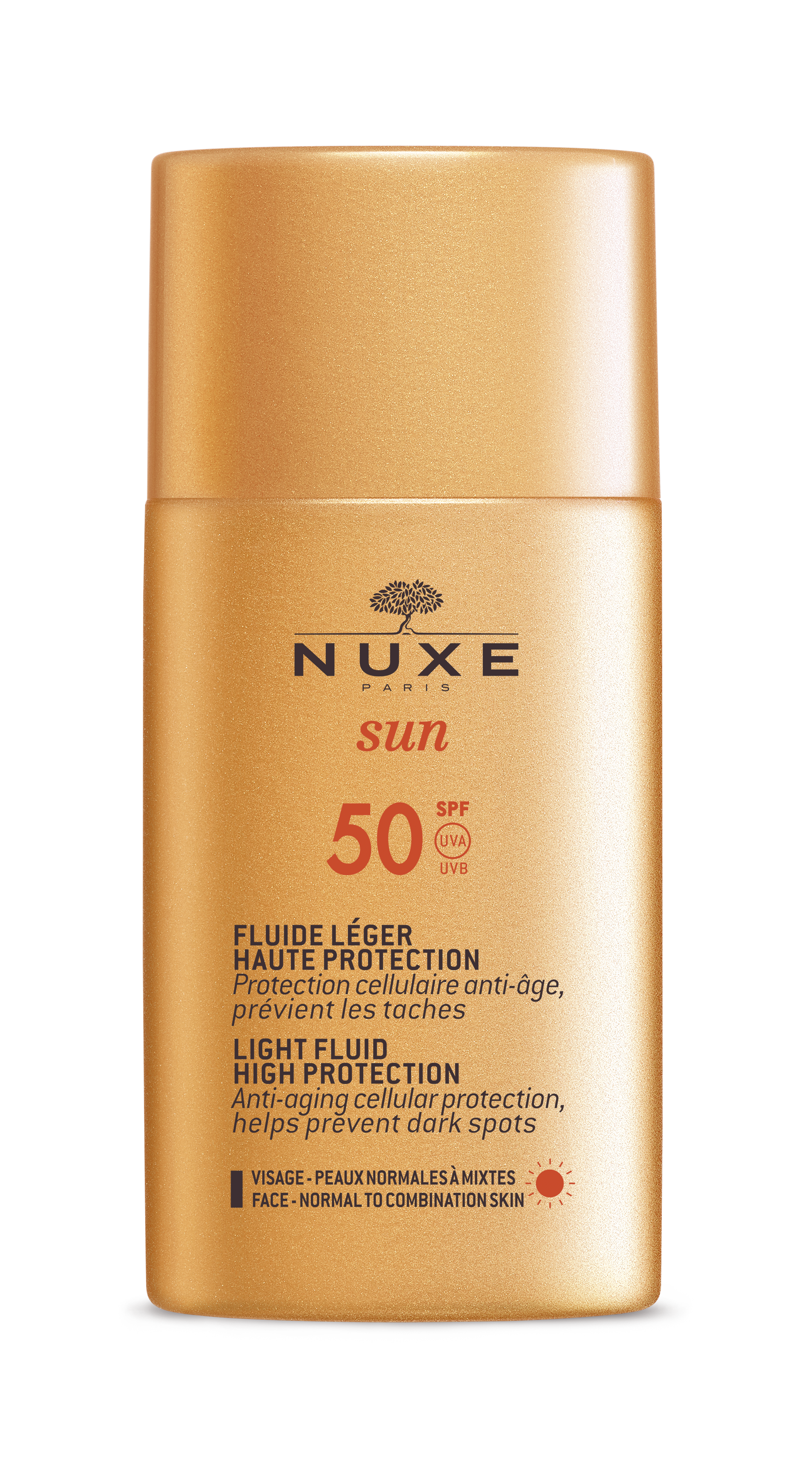 Image of Nuxe Sun Visage Haute Protection Spf50 lég Fl 50 ml