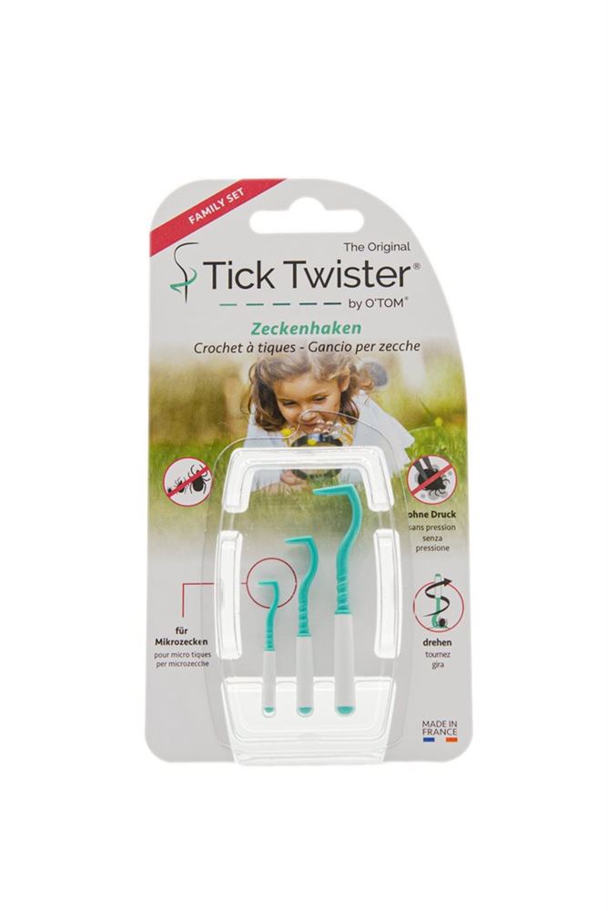 O'tom Tick Twister Zeckenhaken deutsch französisch italienisch 3 Stk