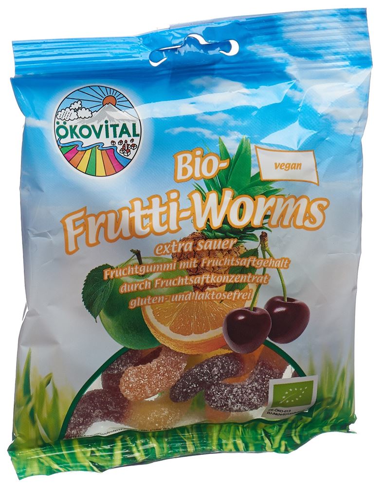 Image of Ökovital Frutti-Worms ohne Gelatine 80 g
