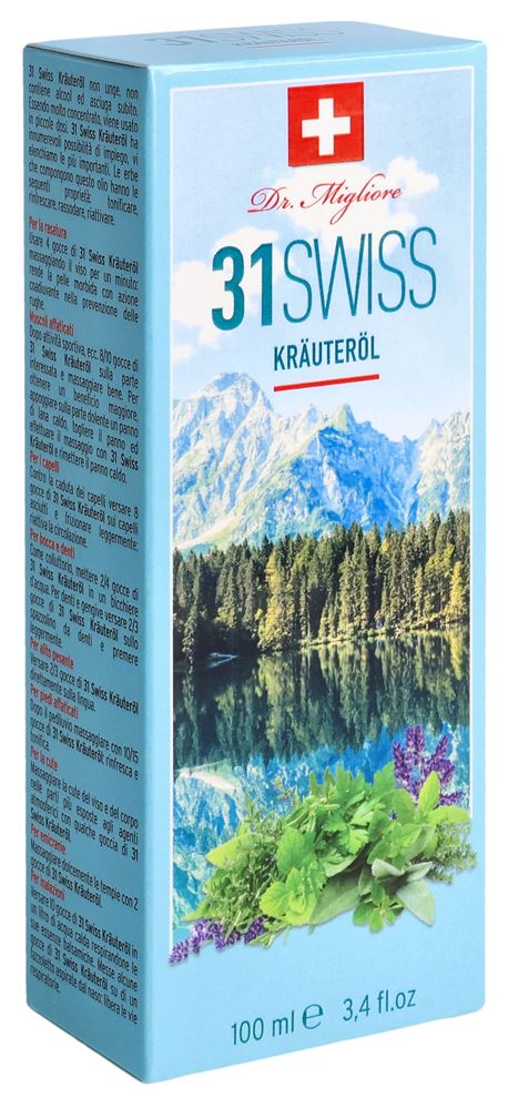 Olio 31 huile aux herbes suisse originale 100 ml