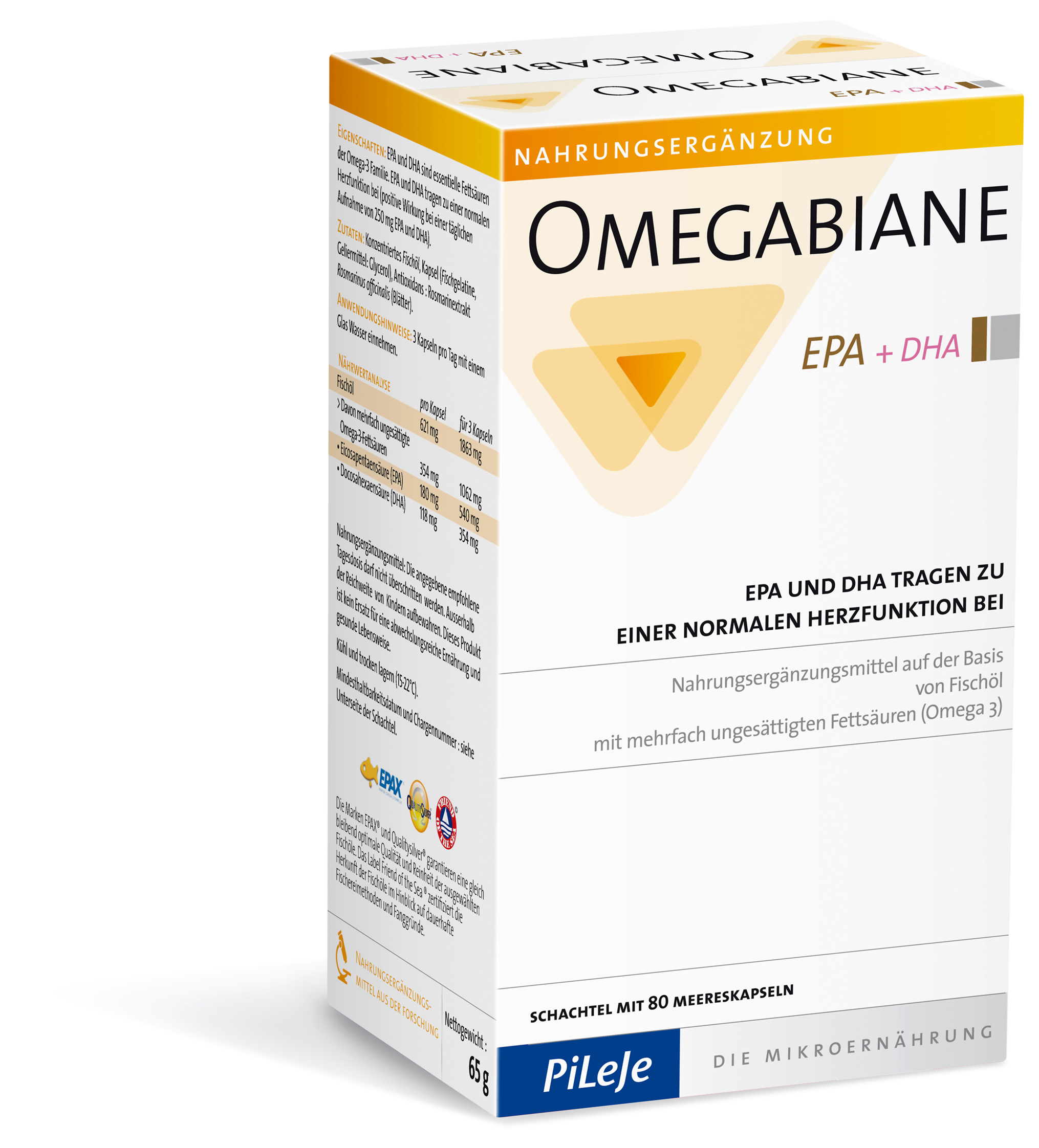 Image of Omegabiane EPA + DHA Kaps 621 mg Blist 80 Stk