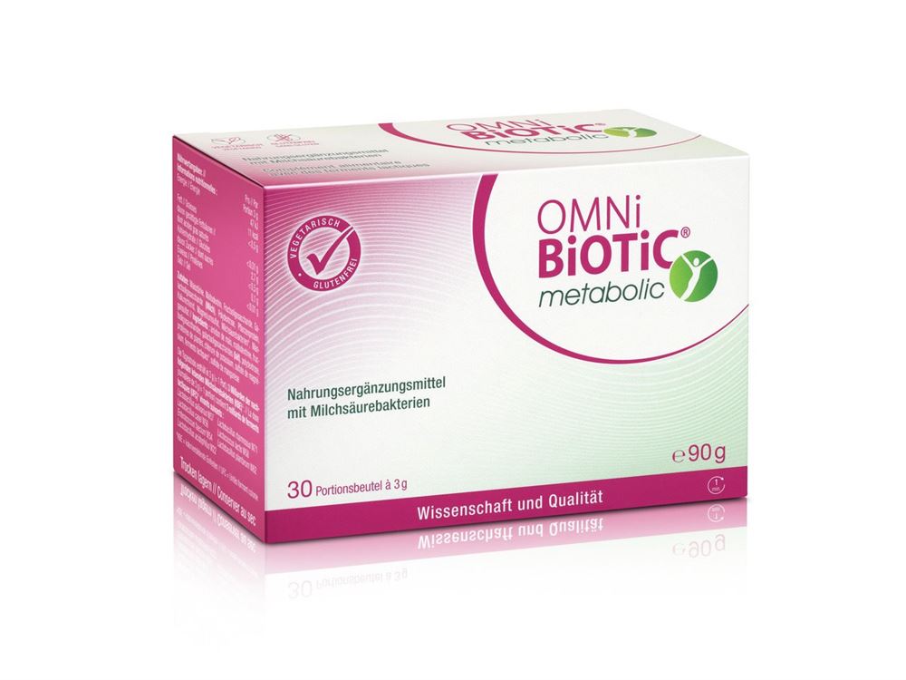 OMNi-BiOTiC Metabolic Pulver 30 Beutel 3 g | Nahrungsergänzung | Unterstützt Darmmikrobiom | Mit Milchsäurebakterien