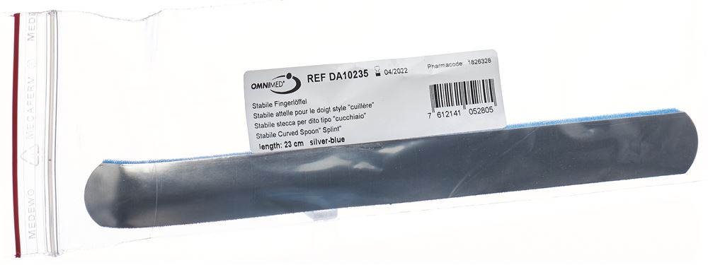 Omnimed Dalco Fingerlöffel 23cm silber blau