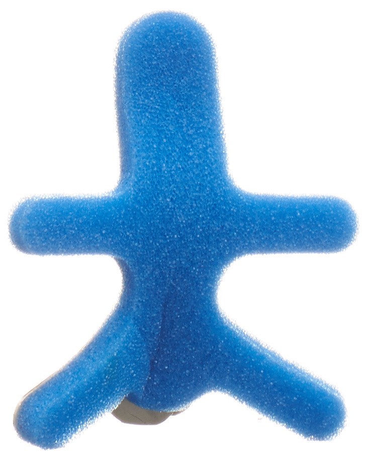 Omnimed Dalco Frog attelle de doigt M argent bleu
