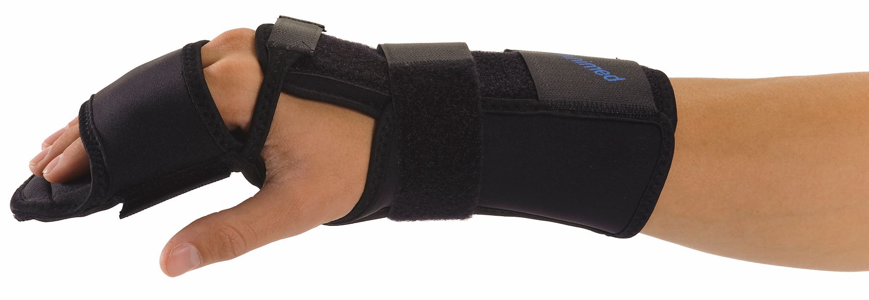 Image of Omnimed Intrinsic Plus 4-Fingerschiene gepolstert M 15-17cm rechts schwarz