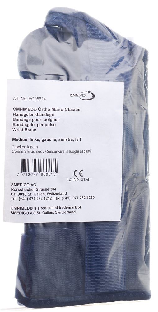 Image of Omnimed Ortho Manu Classic Handgelenkbandage 14-16.5cm rechts