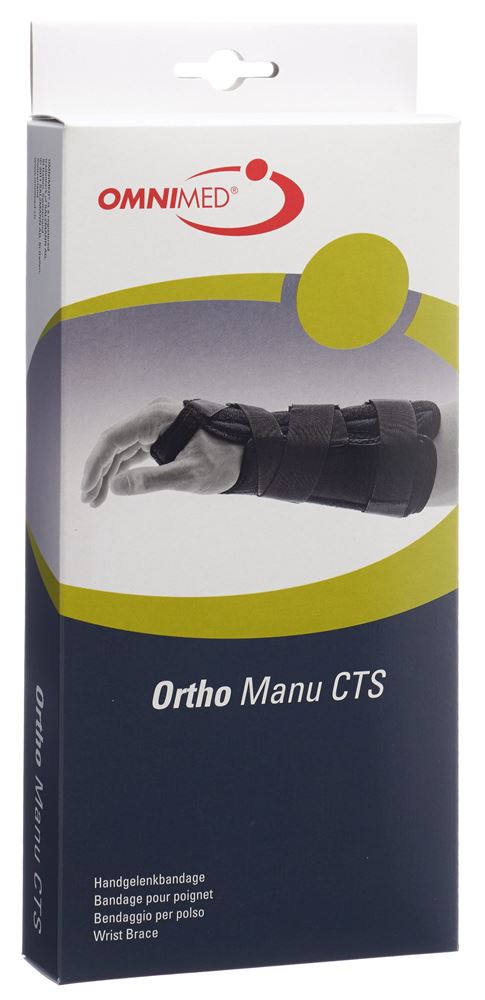 Image of Omnimed Ortho Manu CTS Handgelenk-Bandage M 22cm rechts schwarz