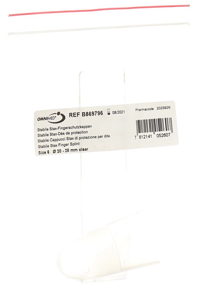 Image of Omnimed Stax-Fingerschutzkappen Gr6 perforiert transparent