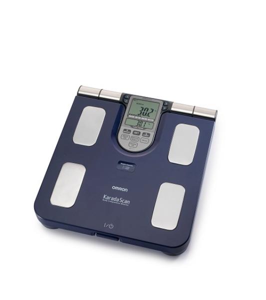 Omron Körperfettmessgerät Bf511 mit Waage blau