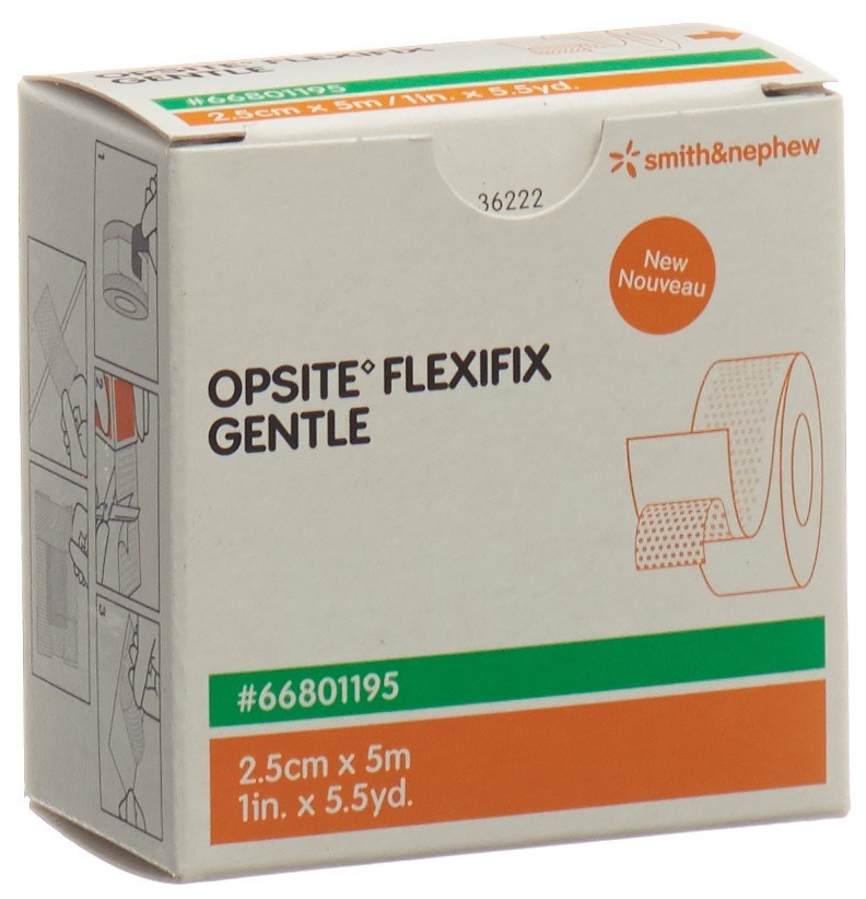 Opsite Flexifix Gentle pansement transparent 2.5cmx5m