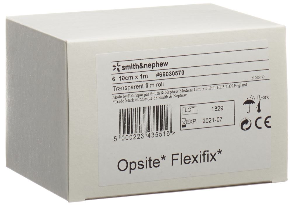 Opsite Flexifix transparente Folie 10cmx1m Rolle 6 Stk