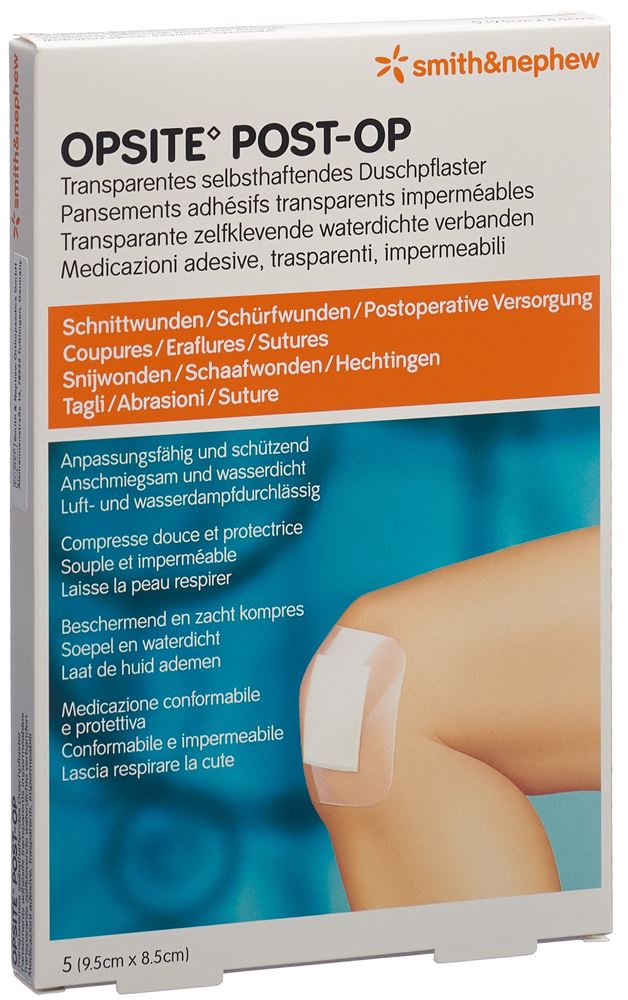 Image of Opsite Post OP Folienverband 9.5x8.5cm steril Btl 5 Stk