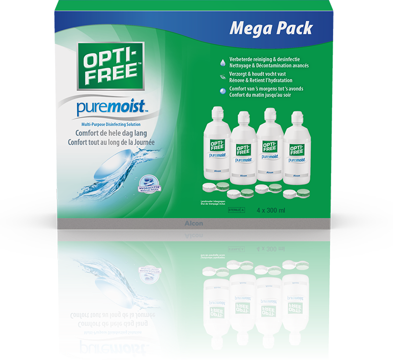 Opti Free PureMoist Multifunktions-Desinfektionslösung Lös 4 Fl 300 ml