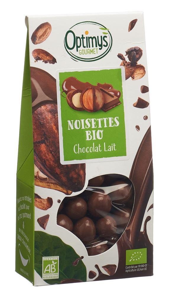 Optimys Délice noisette chocolat au lait bio 150 g