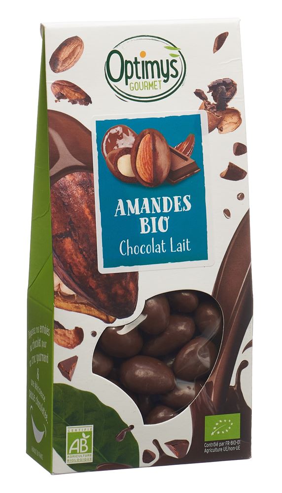 Image of Optimy Genuss Mandeln Milchschokolade Bio 150 g