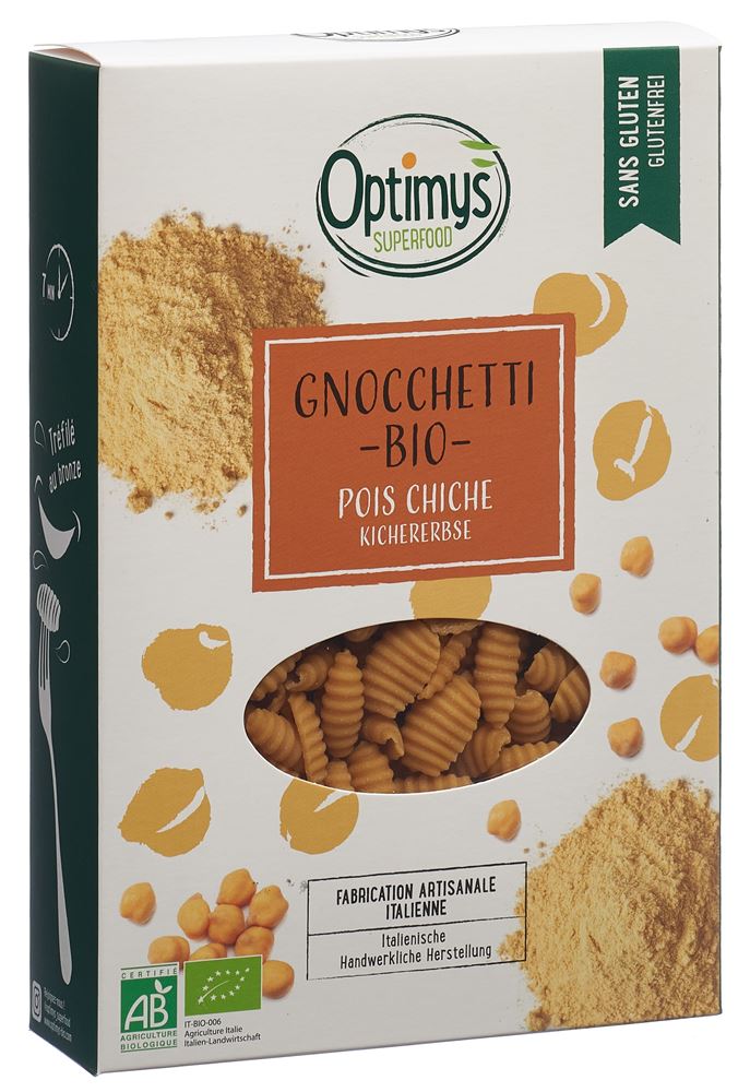 Image of Optimys Gnocchetti Kichererbsen Bio Btl 250 g