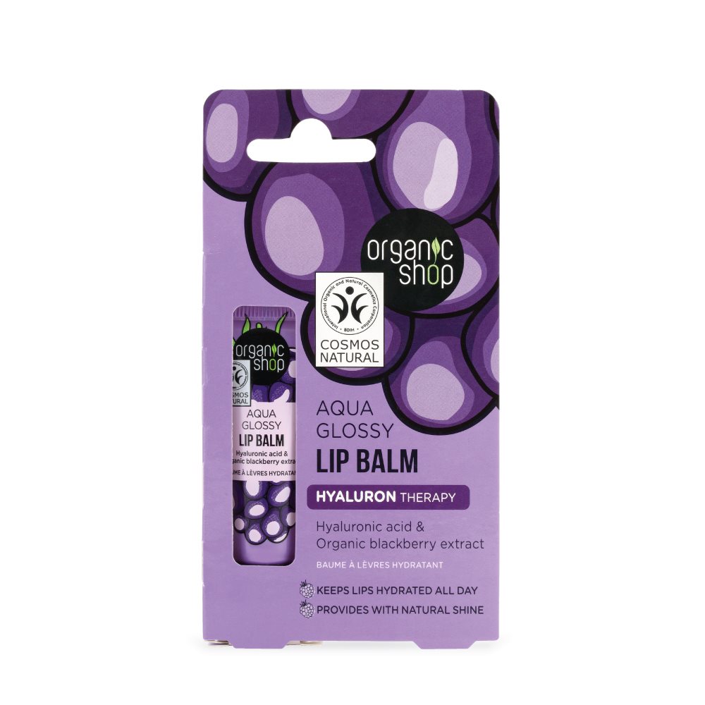 Organic Shop baume à lèvres aqua glossy hyaluronic therapy tb 10 ml
