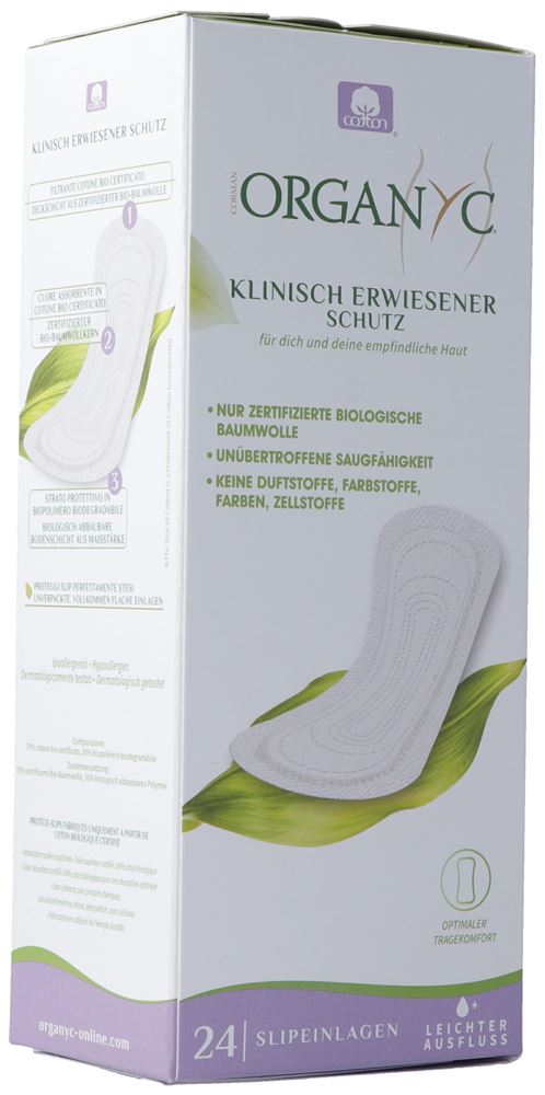 Image of Organyc Slipeinlagen extra dünn light flow 24 Stk