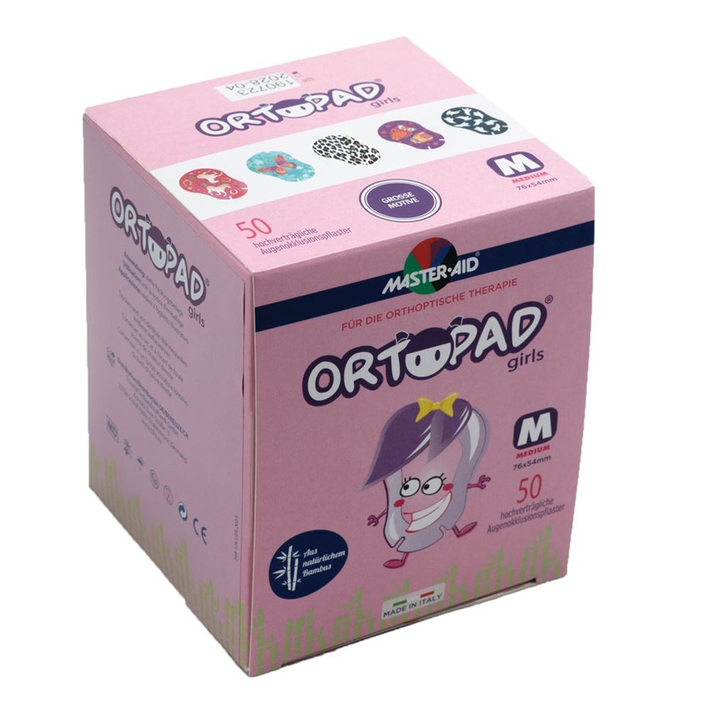 Image of Ortopad Occlusionspflaster Medium Girls 2-4 Jahre 50 Stk