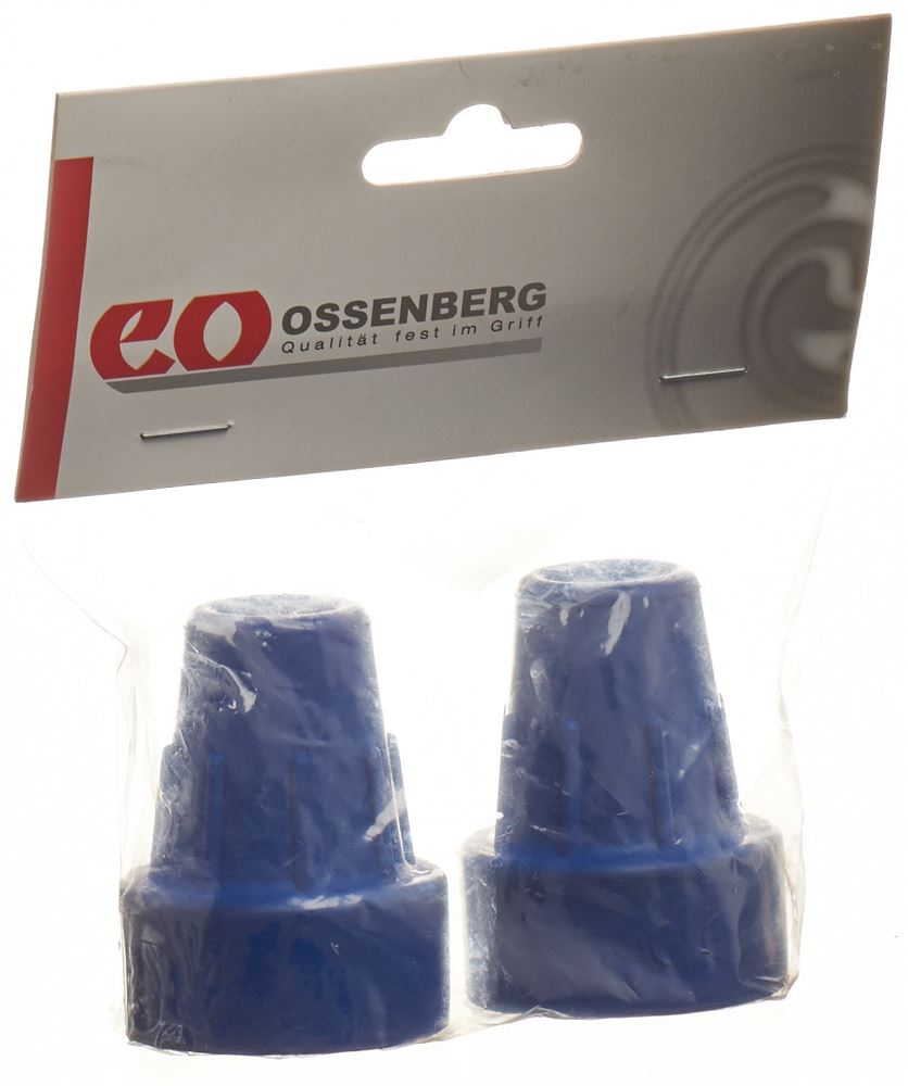 Image of Ossenberg Krückenkapsel Pivoflex 16mm blau 1 Paar