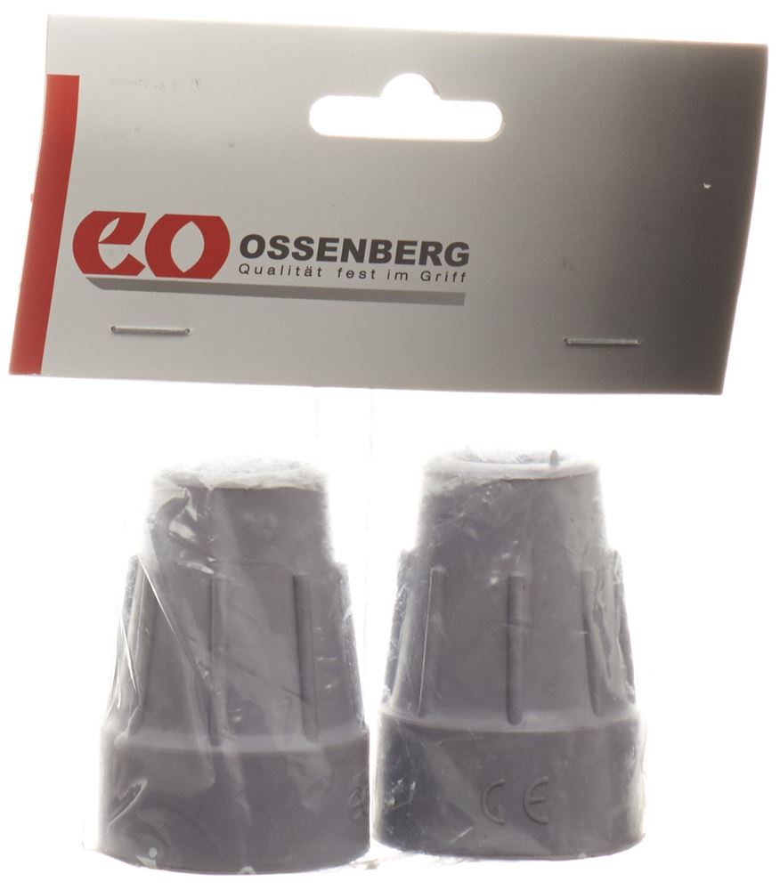 Image of Ossenberg Krückenkapsel Pivoflex 19mm grau 1 Paar