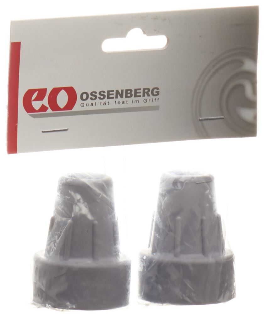 Ossenberg Krückenkapsel Pivoflex 16mm grau 1 Paar