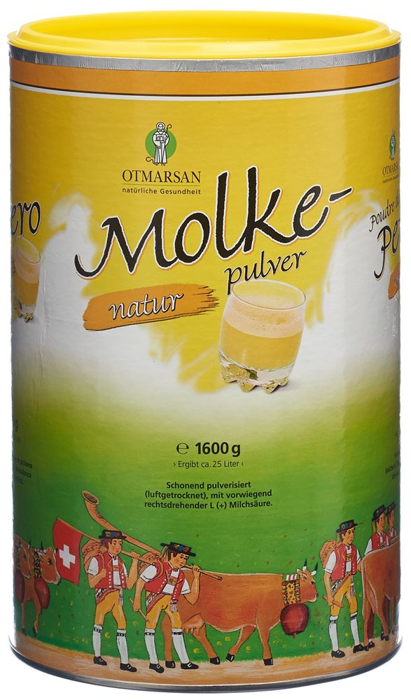 Otmarsan Kurmolke natur pulverisiert Dose 1.6 kg | Nahrungsergänzung | Molkenpulver | Vitamine & Prävention