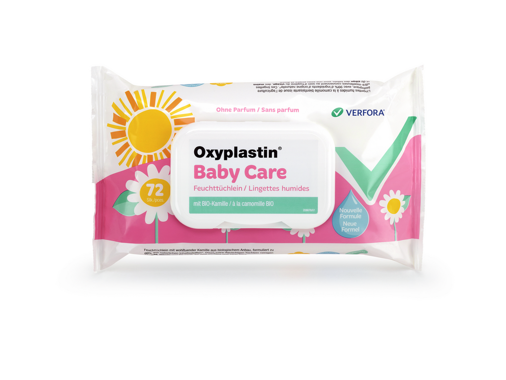 Oxyplastin BabyCare salviette umide bustina 72 pezzi
